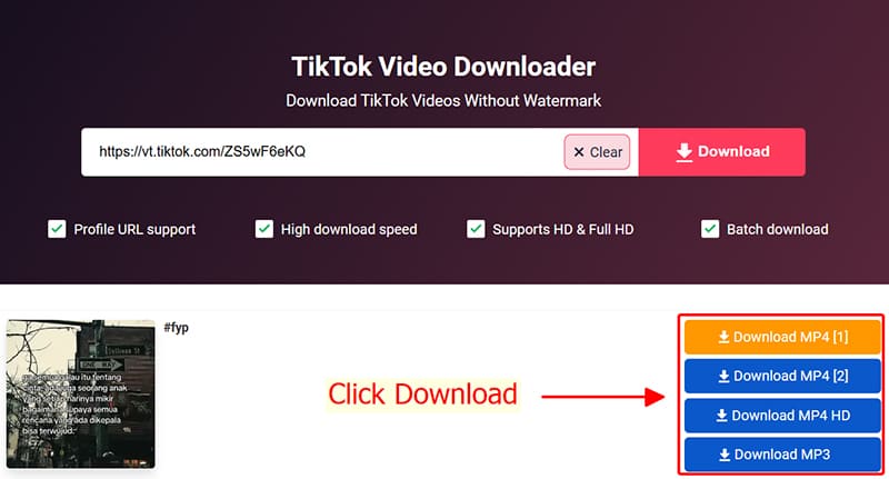 save tiktok videos by tiktokdownloader